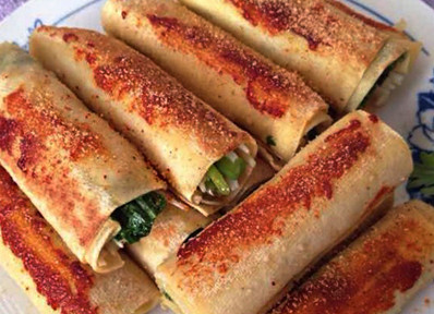 煎豆皮卷
