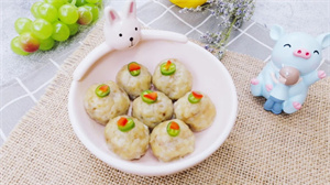 这些自制的没有肉肉的丸子,味道超级赞哦!