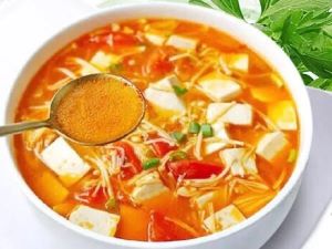 番茄金针菇豆腐汤的家常做法